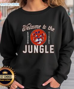Top Auburn Tigers Welcome to the Jungle sweatshirt featuring vibrant team colors and logo, perfect for game day wear.