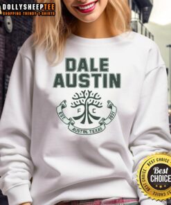 Stylish Top Austin FC Dale Austin sweatshirt featuring team colors and logo, perfect for fans and casual wear.