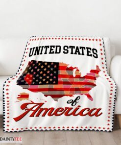 Top Awesome United States Of America Blanket Fleece Blanket - Image 3