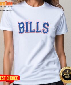 Top Bills Football Team Varsity Ladies Tee in vibrant colors, showcasing team spirit and style for female fans.
