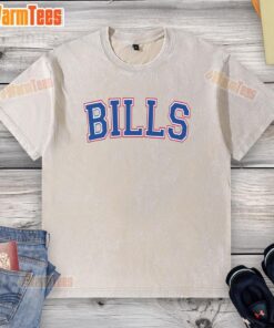 Top Bills Football Team Varsity Washed T-Shirt in navy blue, featuring team logo and comfortable fit for fans.