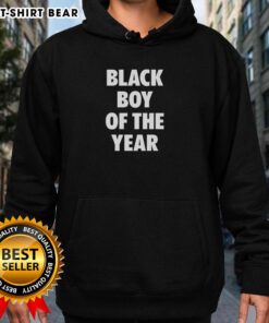 Stylish Top Black Boy of the Year Hoodie featuring bold graphics and a cozy fit for a trendy look.