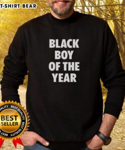 Stylish Top Black Boy of the Year sweatshirt, featuring bold graphics and a comfortable fit for young trendsetters.