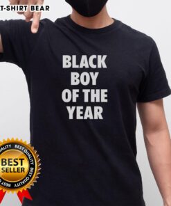 Top Black Boy Of The Year T-Shirt featuring bold text and stylish design for kids celebrating excellence.
