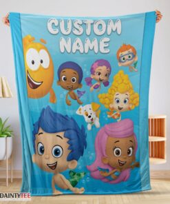 Top Bubble Guppies Underwater Adventure Blanket Fleece Customized Blanket
