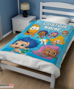 Top Bubble Guppies Underwater Adventure Blanket Fleece Customized Blanket - Image 3