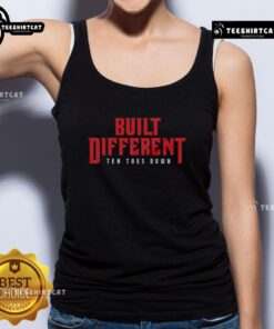 Top Built Different Ten Toes Down Tank Top in stylish design, perfect for casual wear and showcasing individuality.