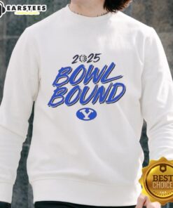 BYU Cougars Bowl Bound 2025 sweatshirt featuring team colors and logo, perfect for fans celebrating the season.