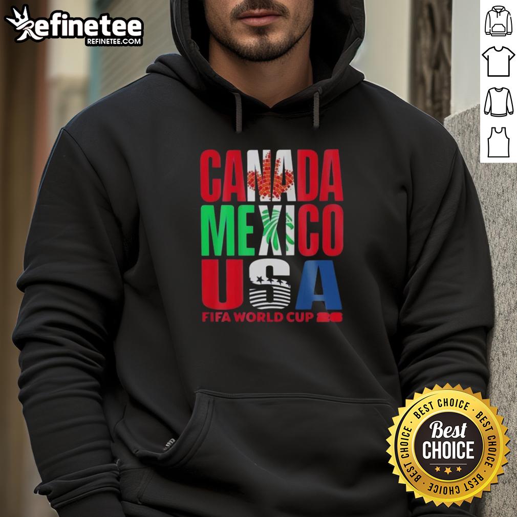 top-canada-mexico-usa-fifa-world-cup-2026-hoodie Top Canada Mexico USA FIFA World Cup 2026 hoodie featuring vibrant colors and national flags, perfect for fans.
