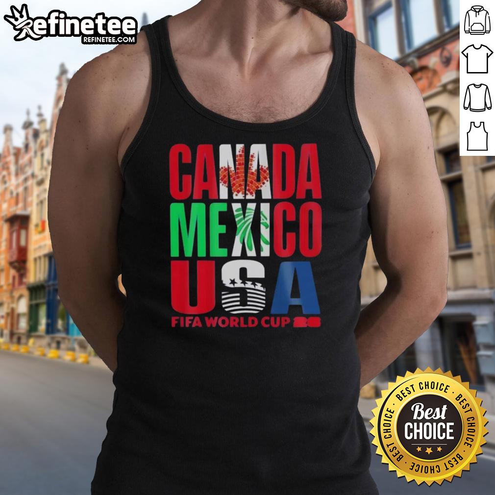 top-canada-mexico-usa-fifa-world-cup-2026-tank-top Top Canada Mexico USA FIFA World Cup 2026 tank top featuring vibrant colors and sports-themed design for fans.