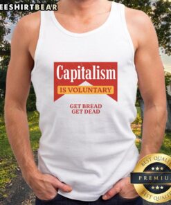 Top Capitalism Is Voluntary Cooling Performance Crew Tank Top in vibrant colors, ideal for casual summer wear.