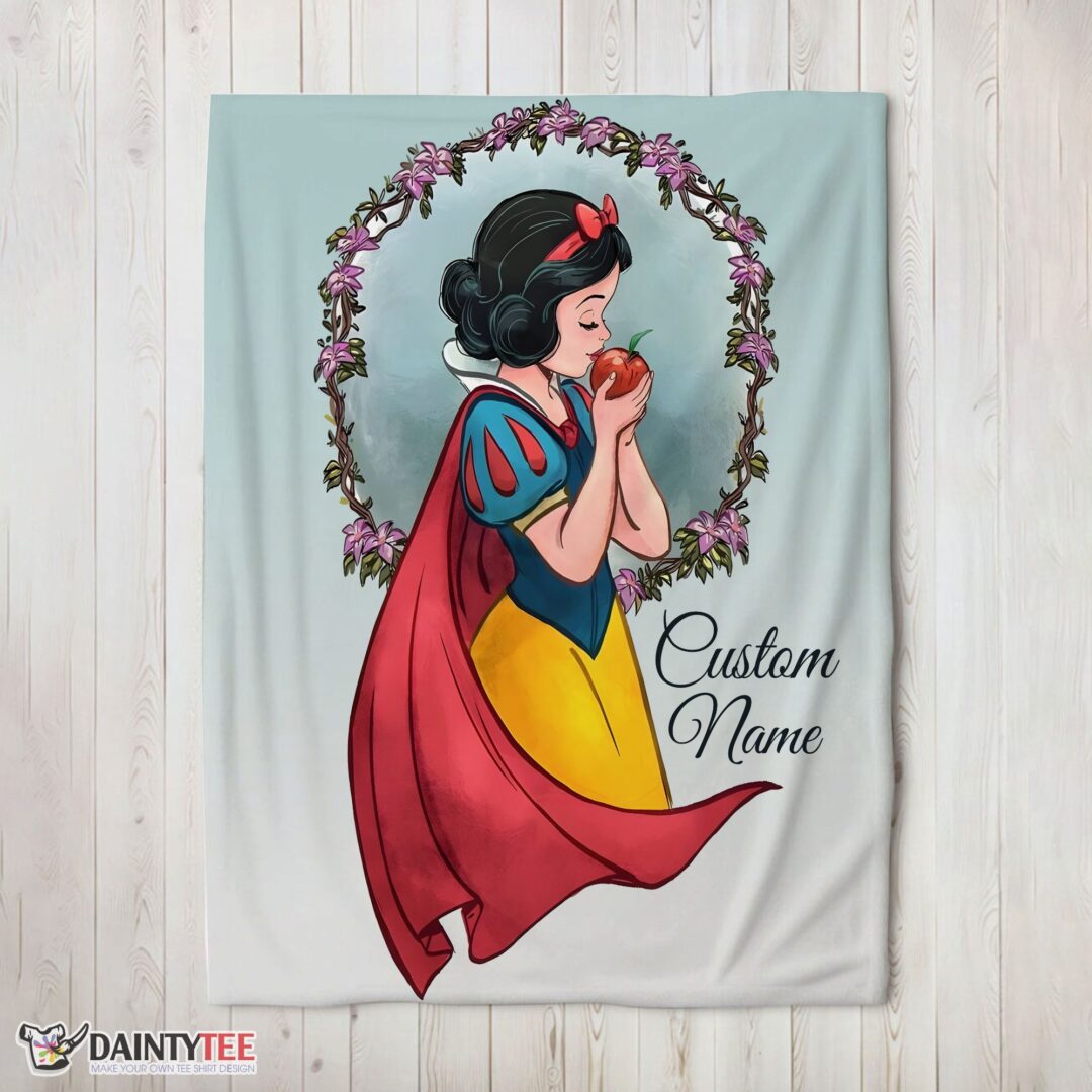top-cartoon-disney-snow-white-princess-blanket-fleece-customized-blanket-mk-02-1 Top Cartoon Disney Snow White Princess Blanket Fleece Customized Blanket
