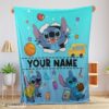 Top Cartoon Disney Stitch Super Cozy Blankets Customize Blanket