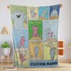 Top Cartoon Elephant & Piggie Blanket Fleece Customized Blanket