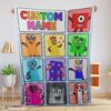 Top Cartoon Numberblocks Characters Blanket Fleece Customized Blanket