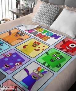 Top Cartoon Numberblocks Characters Blanket Fleece Customized Blanket - Image 4