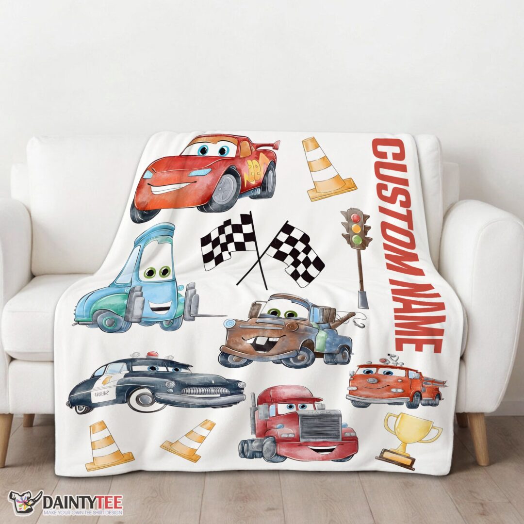 top-cartoon-pixar-cars-cute-character-blanket-fleece-customized-blanket-mk-01 Top Cartoon Pixar Cars Cute Character Blanket Fleece Customized Blanket - Image 3