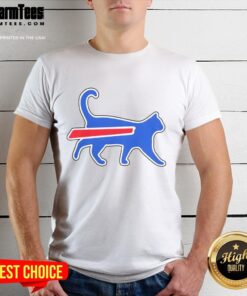 Funny football team meme T-shirt featuring Top Cat Bills, perfect for sports fans and meme lovers.