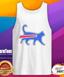 Funny football team meme tank top featuring Top Cat Bills design, perfect for sports fans and meme lovers.