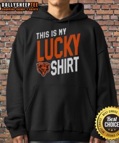 Alt Text: Top Chicago Bears hoodie featuring a lucky design, perfect for fans showcasing team spirit and style.