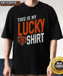 Top Chicago Bears 'This Is My Lucky T-Shirt' featuring team logo and vibrant design for fans and game day wear.