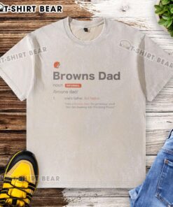 Top Cleveland Browns Dad Definition Washed T-Shirt featuring a vintage design and team logo for proud Browns fans.