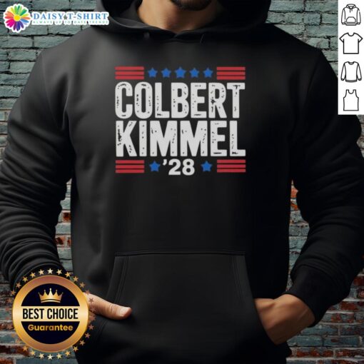 Top Colbert Kimmel 28 Stars hoodie featuring a stylish design perfect for fans of late-night talk shows.