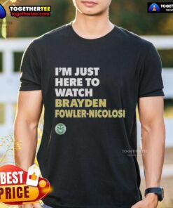 Alt Text: Top Colorado State Rams t-shirt featuring Brayden Fowler Nicolosi, perfect for fans at games or casual wear.