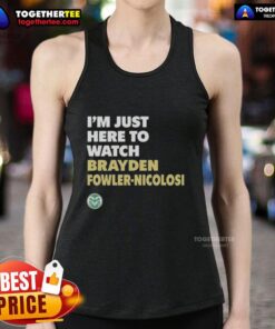 Top Colorado State Rams tank top featuring Brayden Fowler-Nicolosi, perfect for game day and team spirit.