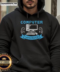 Cozy Top Computer Whisperer Hoodie featuring a stylish design, perfect for tech enthusiasts and casual wear.