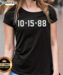 Top Dan Patrick 10-15-88 Ladies Tee featuring vintage design and vibrant colors, perfect for sports fans and collectors.