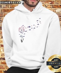 Buffalo Bills football logo hoodie featuring a vibrant top dandelion flower design for fans and stylish wearers.