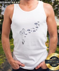 Top Dandelion Flower tank top featuring BYU Cougars football logo, perfect for fans and casual wear.