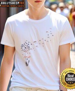 Top Dandelion Flower Denver Broncos Football Logo T-Shirt featuring vibrant colors and a stylish design for fans.