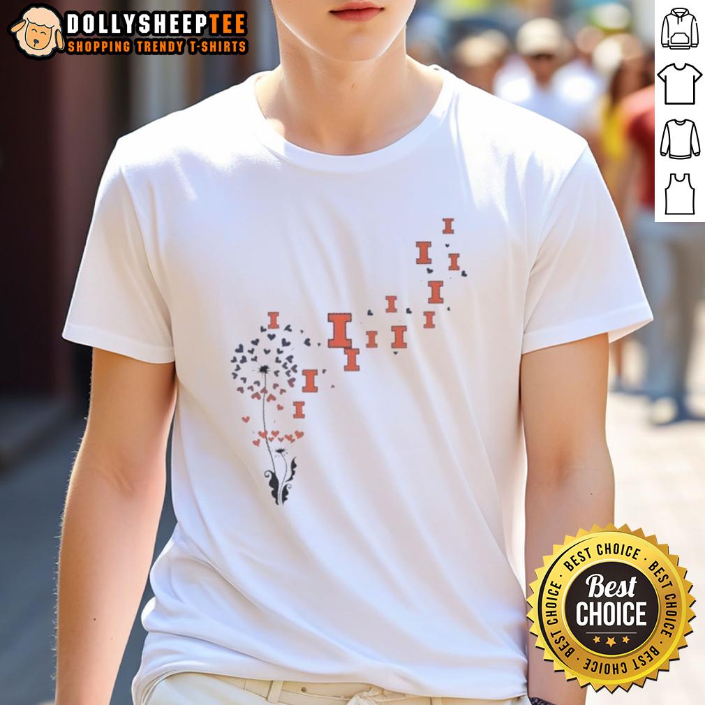 Top Dandelion Flower Illinois Fighting Illini Football Logo T Shirt Top Dandelion Flower Illinois Fighting Illini Football Logo T-Shirt design featuring vibrant team colors and graphics.