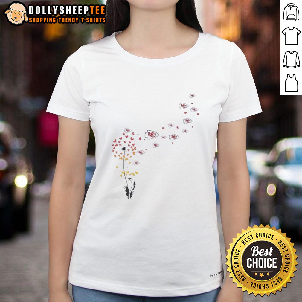 Top Dandelion Flower Kansas City Chiefs Football Logo Ladies Tee Top Dandelion Flower Kansas City Chiefs Football Logo Ladies Tee in vibrant colors, perfect for game day or casual wear.