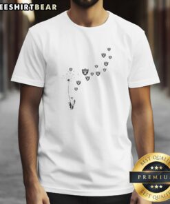 Top Dandelion Flower Las Vegas Raiders Football Logo T-Shirt design featuring vibrant dandelion art and team logo.