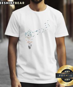 Alt Text: Top Dandelion Flower Miami Dolphins Football Logo T-Shirt design featuring vibrant colors and unique floral elements.