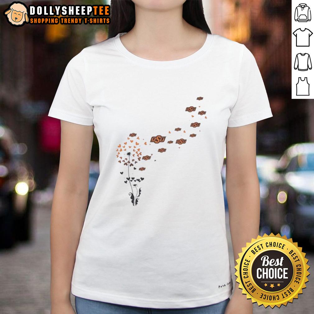 Top Dandelion Flower Oklahoma State University Football Logo Ladies Tee Top Dandelion Flower Oklahoma State University Football Logo Ladies Tee featuring vibrant design and school spirit.