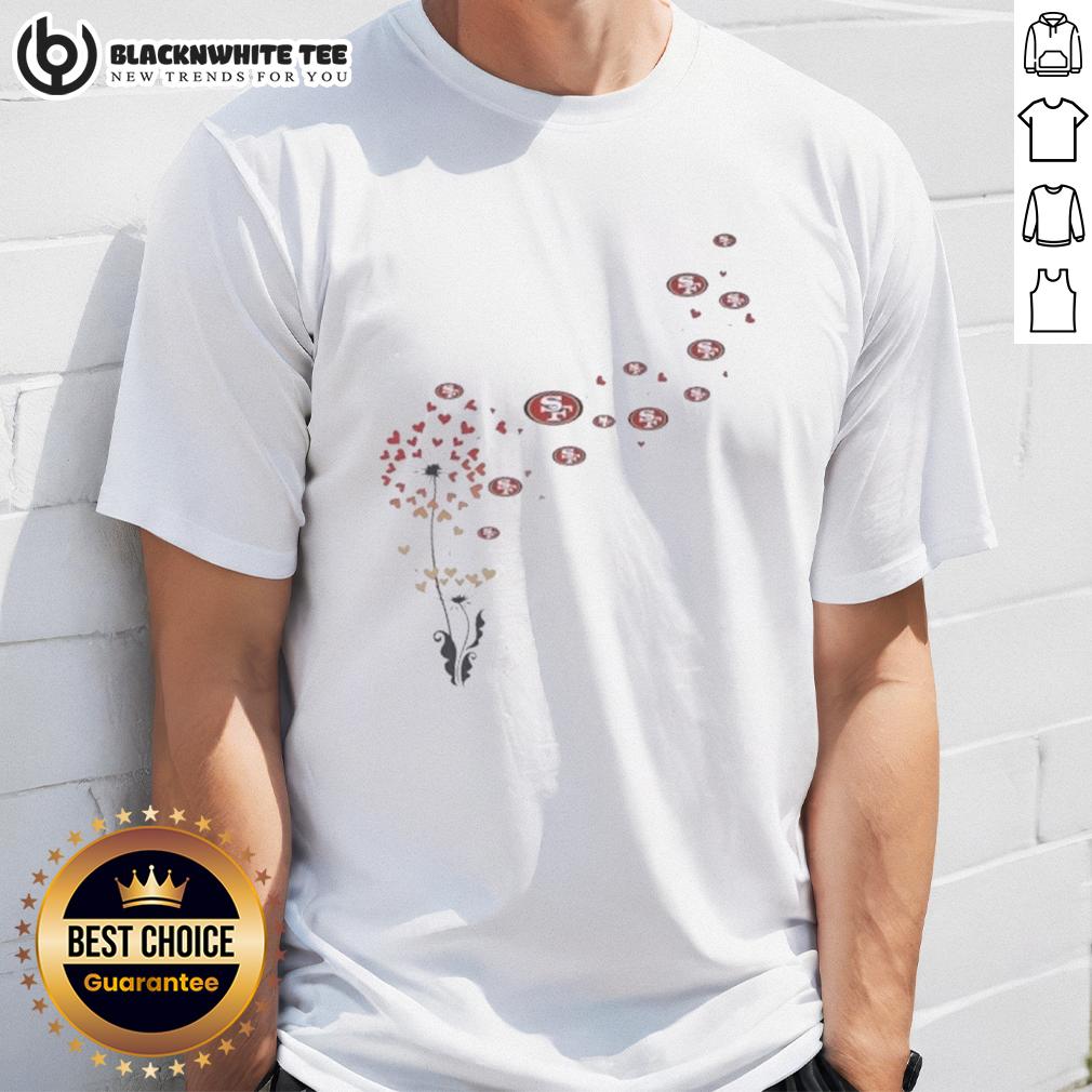 Top Dandelion Flower San Francisco 49Ers Football Logo T Shirt Top Dandelion Flower San Francisco 49ers football logo T-shirt featuring vibrant design and team colors.