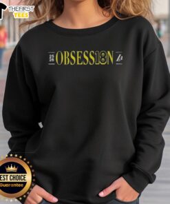 Top Deandre Ayton Wearing Obsess18N LA 2025 2026 Los Angeles Lakers T-Shirt - Image 5