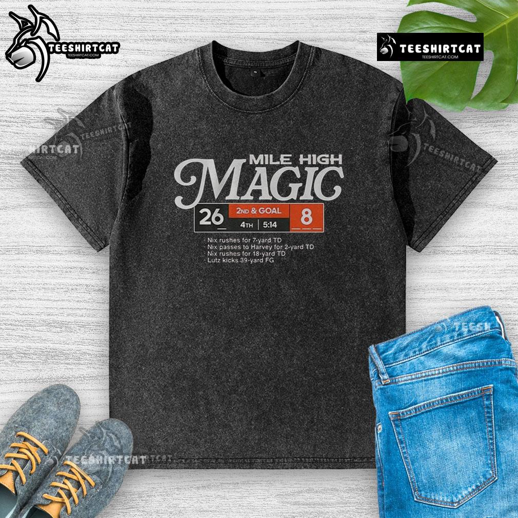 Top Denver Broncos Football Mile High Magic Washed T Shirt