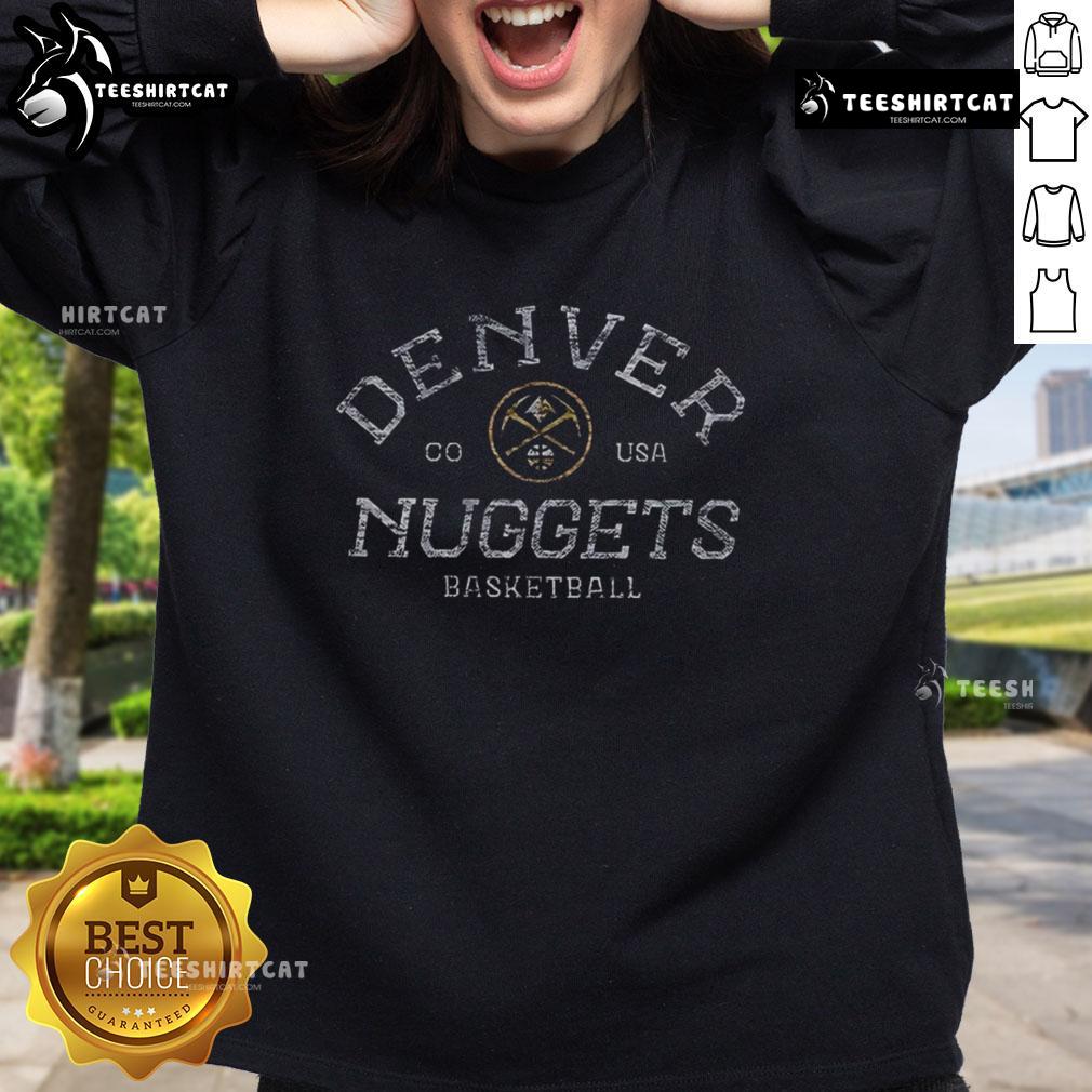Top Denver Nuggets Baseball Co Usa Vinetage Logo Sweatshirt Vintage Denver Nuggets baseball sweatshirt featuring classic logo, perfect for fans and casual wear.