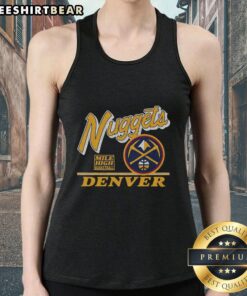 Vintage tank top featuring Denver Nuggets logo, perfect for fans looking to showcase their team spirit in style.