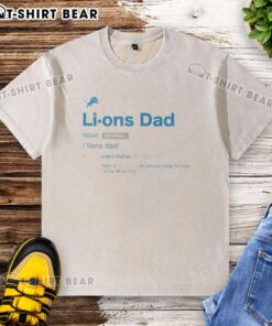 Top Detroit Lions Dad Definition washed t-shirt featuring bold graphics and soft fabric for ultimate fan comfort.