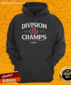 Top Detroit Tigers 2025 AL Central Division Champions T-Shirt - Image 2