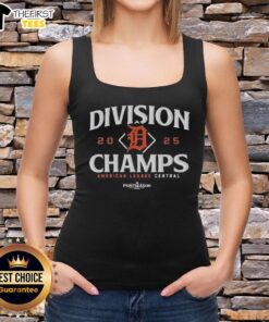 Top Detroit Tigers 2025 AL Central Division Champions T-Shirt - Image 4