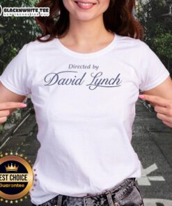 Top Directed by David Lynch Ladies Tee featuring iconic film imagery and stylish design for fans of Lynch's work.