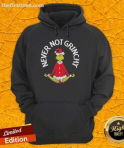 Cozy Dr. Seuss The Grinch Christmas Never Not Grinchy hoodie design featuring vibrant colors and festive graphics.