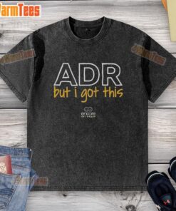 Top Encore Vet Group ADR 'But I Got This' tour washed t-shirt featuring a vintage design and vibrant colors.